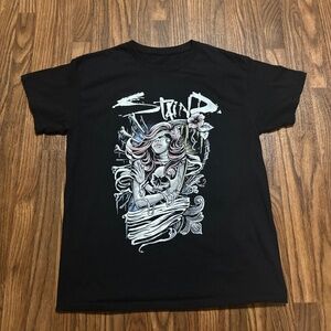 1996 STAINED The Singles Band Short Sleeve Tee * Aaron Lewis * Size Large.